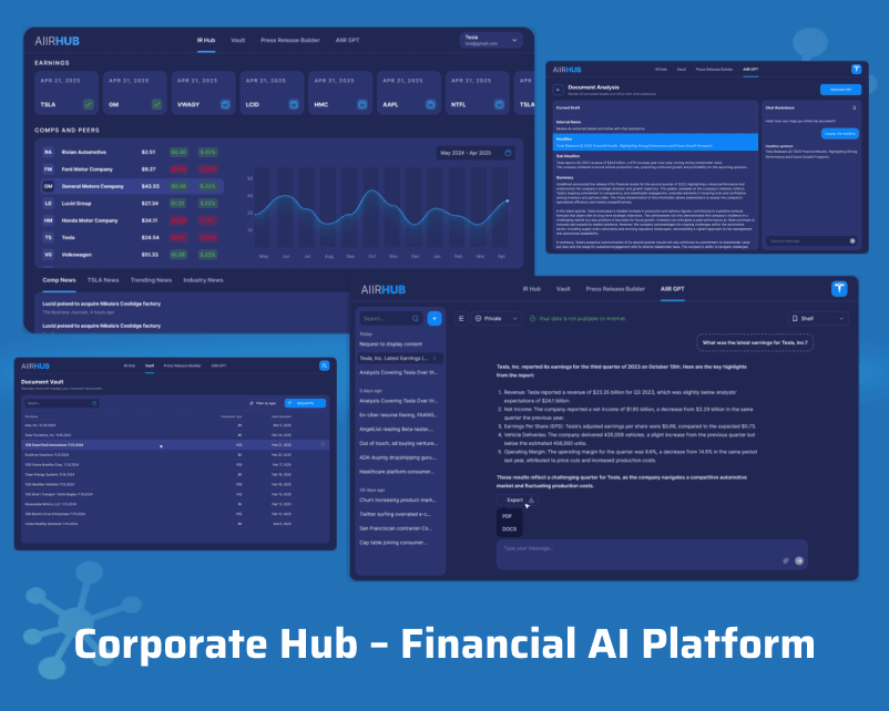 Corporate Hub – Financial AI Platform