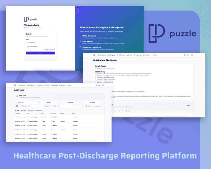 Healthcare Post-Discharge Reporting Platform